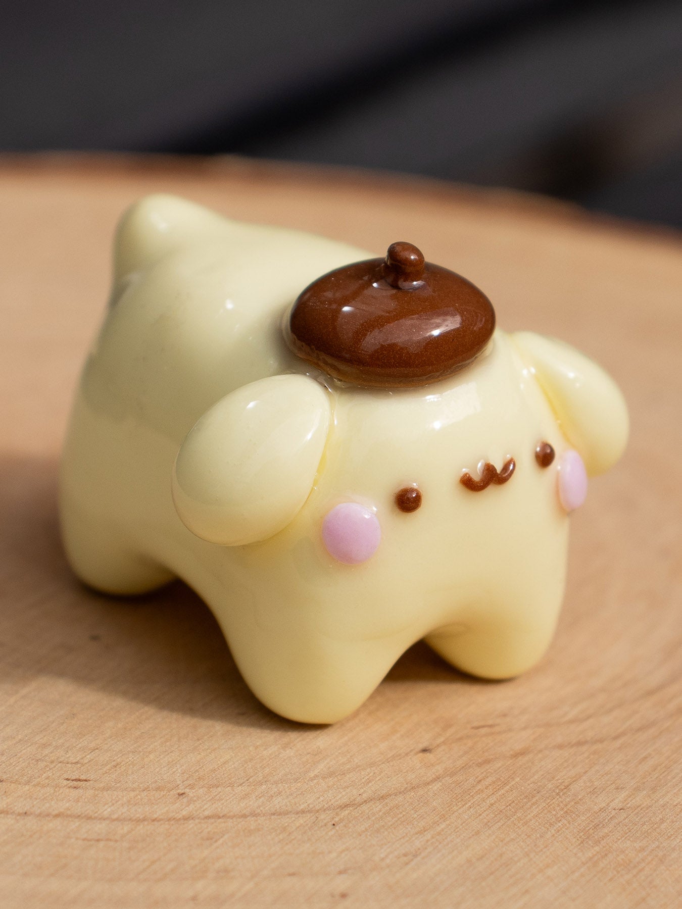 smiling pudding dog